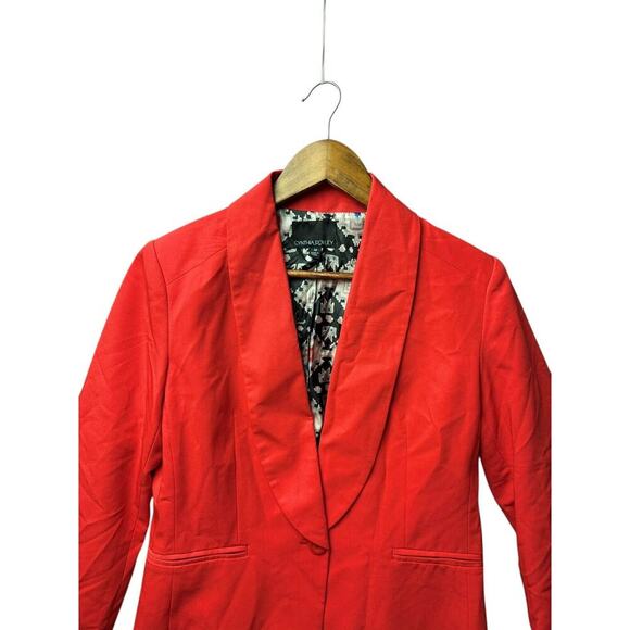 Cynthia Rowley Red blazer Jacket - Picture 3 of 9